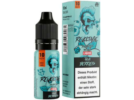 Revoltage Aqua Berries Hybrid Liquid 10ml - 0mg/ml