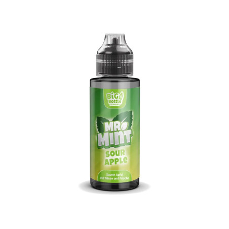 Mr. Mint by Big Bottle - Sour Apple - 10ml Aroma in Longfill 120ml Flasche