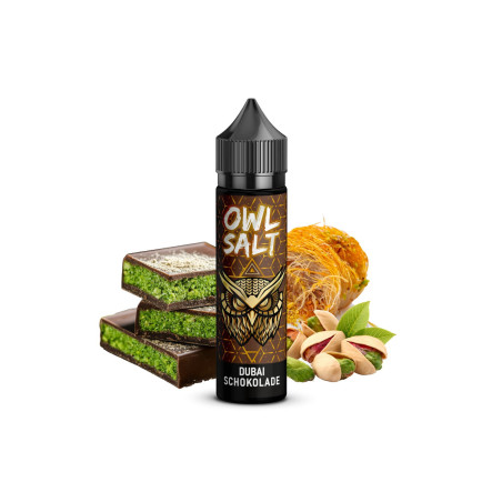 OWL Salt Longfill Dubai Schokolade Aroma 10 ml in 60 ml Flasche
