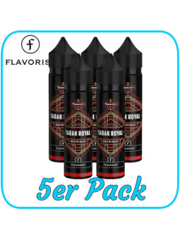Flavorist - Tabak Royal - Red Burley Aroma 7 ml in 60ml Flasche - 5er Pack