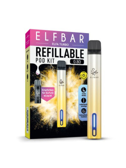 ELF Bar - ELFA Turbo - Refill Pod Kit (Basisgerät mit Pod - 0,8 Ohm) - Aurora Gold