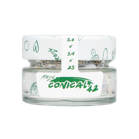 PURIZE Conical XTRA Slim Size, 42 Aktivkohlefilter