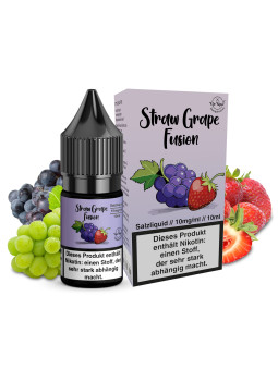 Vip Vape Liquids - Straw Grape Fusion - Nikotinsalz 10ml Liquid - 10mg/ml