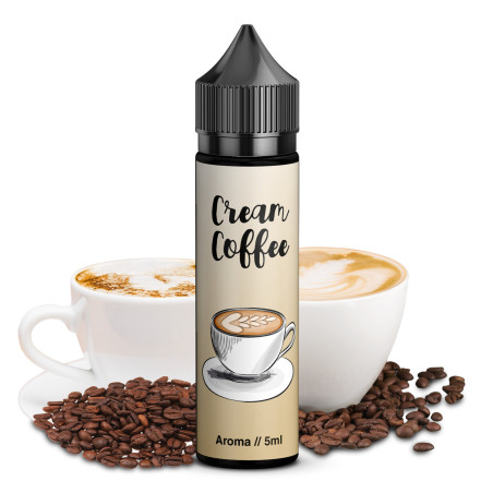 Vip Vape Liquids - Cream Coffee - 5ml Aroma in 60ml Longfill Flasche
