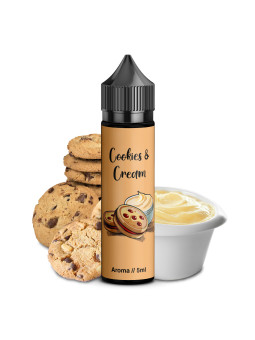 Vip Vape Liquids - Cream Cookies - 5ml Aroma in 60ml Flasche