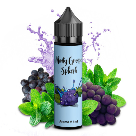 Vip Vape Liquids - Minty Grape Splash - 5ml Aroma in 60ml Longfill Flasche