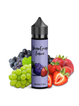Vip Vape Liquids - Straw Grape Fusion - 10ml Aroma in 60ml Longfill Flasche