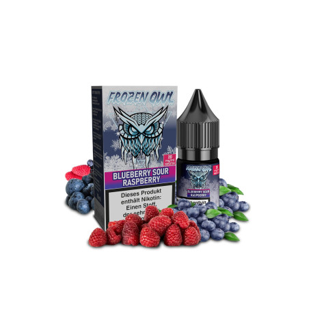 Frozen OWL Blueberry Sour Raspberry Nikotinsalz Liquid 10 ml 20 mg