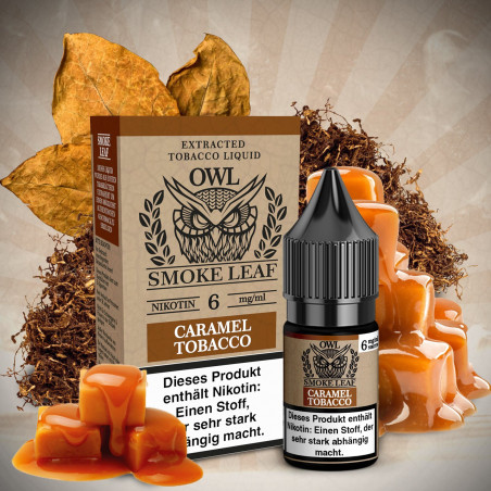OWL Smoke Leaf - Caramel Tobacco - Nikotin Liquid – 6mg