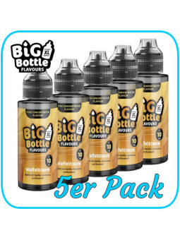 Big Bottle - Waffeltraum - 10ml Aroma in 120ml Flasche - 5er Pack