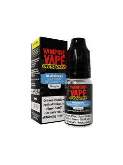 Vampire Vape Overdosed - Blueberry Raspberry Strawberry - Nikotinsalz Liquid – 20mg