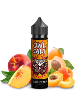 OWL Salt Longfill - Sour Peach - 10ml Aroma in 60ml Flasche