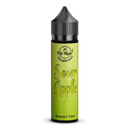Vip Vape Liquids - Sour Apple - 10ml Aroma in 60ml Flasche