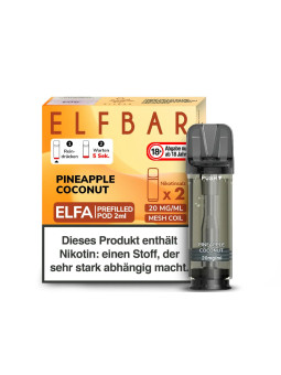Elfbar Elfa Einweg Pod - Pineapple Coconut - 20mg Nikotinsalz - 2er Pack