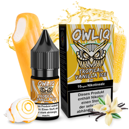 OWLIQ - Tropical Vanilla Ice – Nikotinsalz Liquid – 10mg