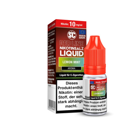 SC - Red Line - Lemon Mint  – Nikotinsalz Liquid – 10mg
