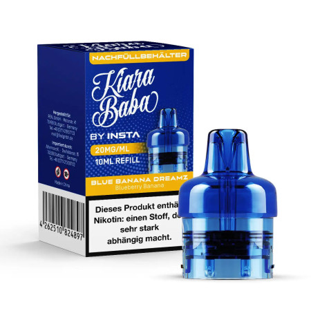 Kiara Baba 10K - Refill Container - Blue Banana Dreamz - 20mg