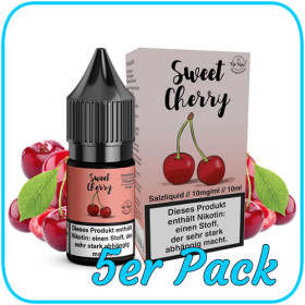 Vip Vape Liquids - Sweet Cherry - Nikotinsalz Liquid – 10mg - 5er Pack
