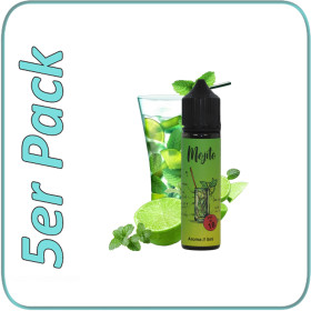 Vip Vape Liquids -  Mojito - 5ml Aroma in 60ml Longfill Flasche - 5er Pack