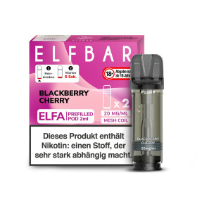 Elfbar Elfa Einweg Pod - Blackberry Cherry - 20mg Nikotinsalz - 2er Pack