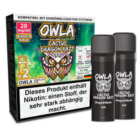 2x OWLA Pod 2ml - Cactus Dragon Razz 20mg - 2er Pack