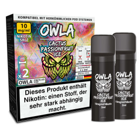 2x OWLA Pod 2ml - Cactus Passionfruit Ice 10mg - 2er Pack