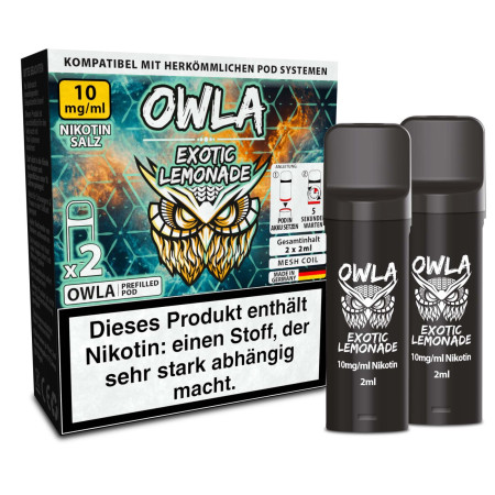 2x OWLA Pod 2ml - Exotic Lemonade 10mg - 2er Pack