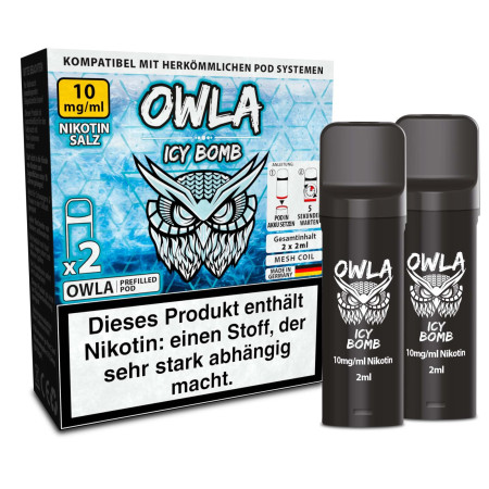 2x OWLA Pod 2ml - Icy Bomb 10mg - 2er Pack