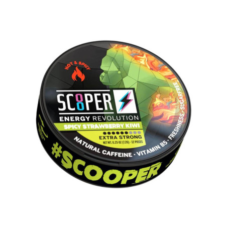 Scooper Energy Pouches "Spicy Strawberry Kiwi" Extra Strong