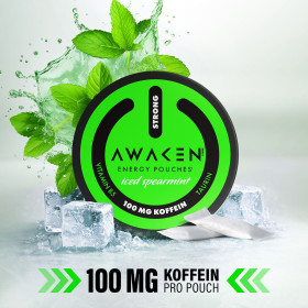 Awaken energy pouches- Iced Spearmint 100mg