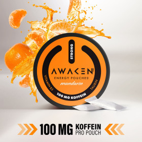 Awaken energy pouches- Mandarin 100mg