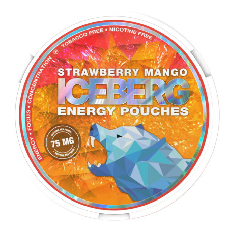 Iceberg energy pouches - Strawberry Mango 75mg