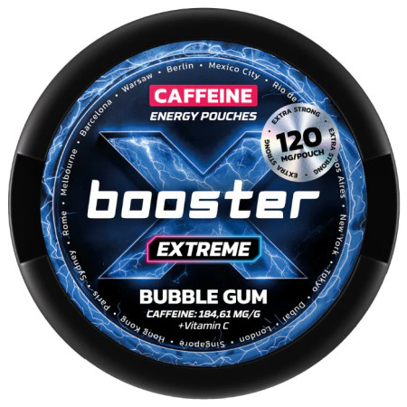 X Booster energy pouches - Bubble Gum 120mg