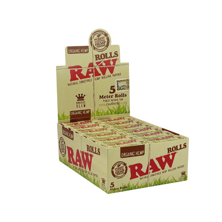 Raw Rolls Organic Hemp - 5m Rolle