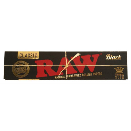 RAW Classic King Size Black Slim - je 32 Blatt