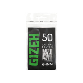 Gizeh Active Filter Black 6mm - 50 Stück