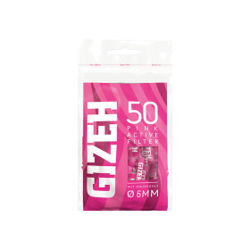 Gizeh Active Filter Pink 6mm - 50 Stück