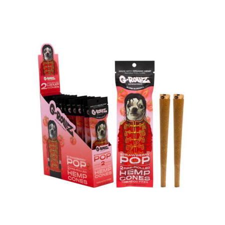 G-ROLLZ "Strawberry Pop" 2 Pre-Rolled Hemp Cones