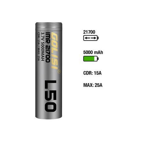 Golisi L50 Akku 21700 5000mAh/15A