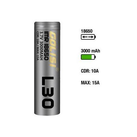 Golisi L30 Akku 18650 3000mAh/10A