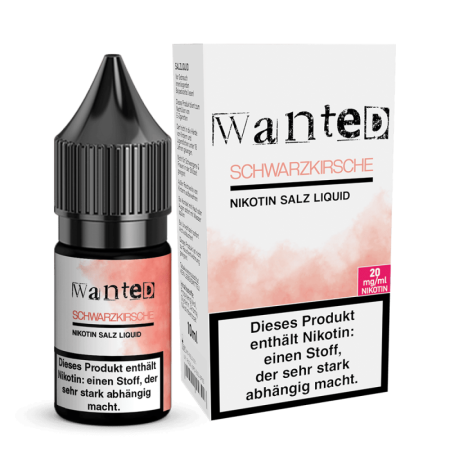 Wanted - Schwarzkirsche - Nikotinsalz Liquid – 20mg