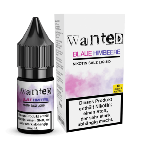 Wanted - blaue Himbeere - Nikotinsalz Liquid – 10mg
