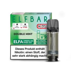 Elfbar Elfa Einweg Pod - Double Mint - 20mg Nikotinsalz - 2er Pack