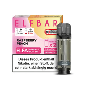 Elfbar Elfa Einweg Pod - Raspberry Peach - 20mg Nikotinsalz - 2er Pack