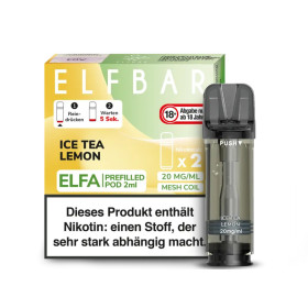 Elfbar Elfa Einweg Pod - Ice Tea Lemon - 20mg Nikotinsalz - 2er Pack