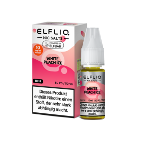 ELFLIQ - White Peach Ice - Nikotinsalz Liquid - 10mg
