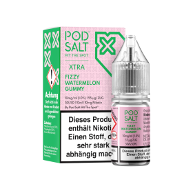 Pod Salt X - Fizzy Watermelon Gummy - Nikotinsalz Liquid - 10mg