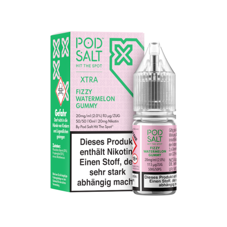 Pod Salt X - Fizzy Watermelon Gummy - Nikotinsalz Liquid - 20mg