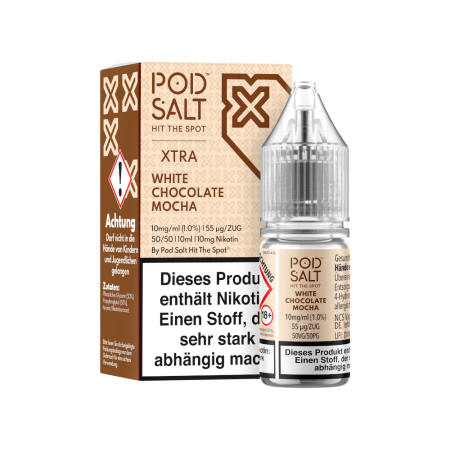 Pod Salt X - White Chocolate Mocha - Nikotinsalz Liquid - 10mg