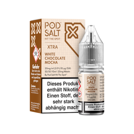 Pod Salt X - White Chocolate Mocha - Nikotinsalz Liquid - 20mg